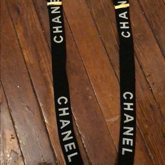 Chanel black & white suspenders main image 5